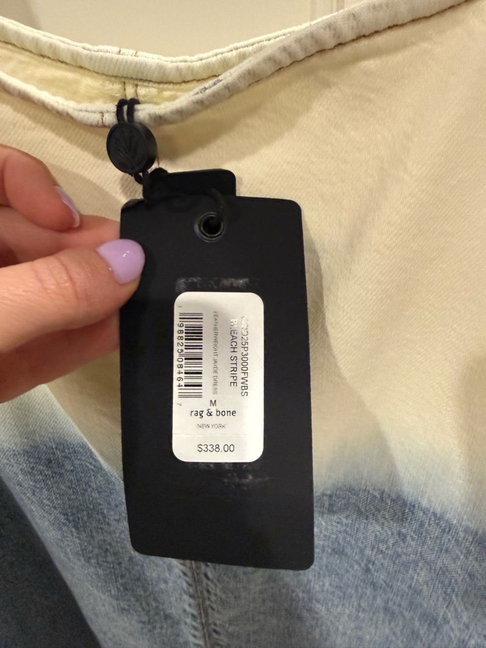 NWOT $338 Rag & Bone Two Tone Denim Dress - size M! - Picture 6 of 7